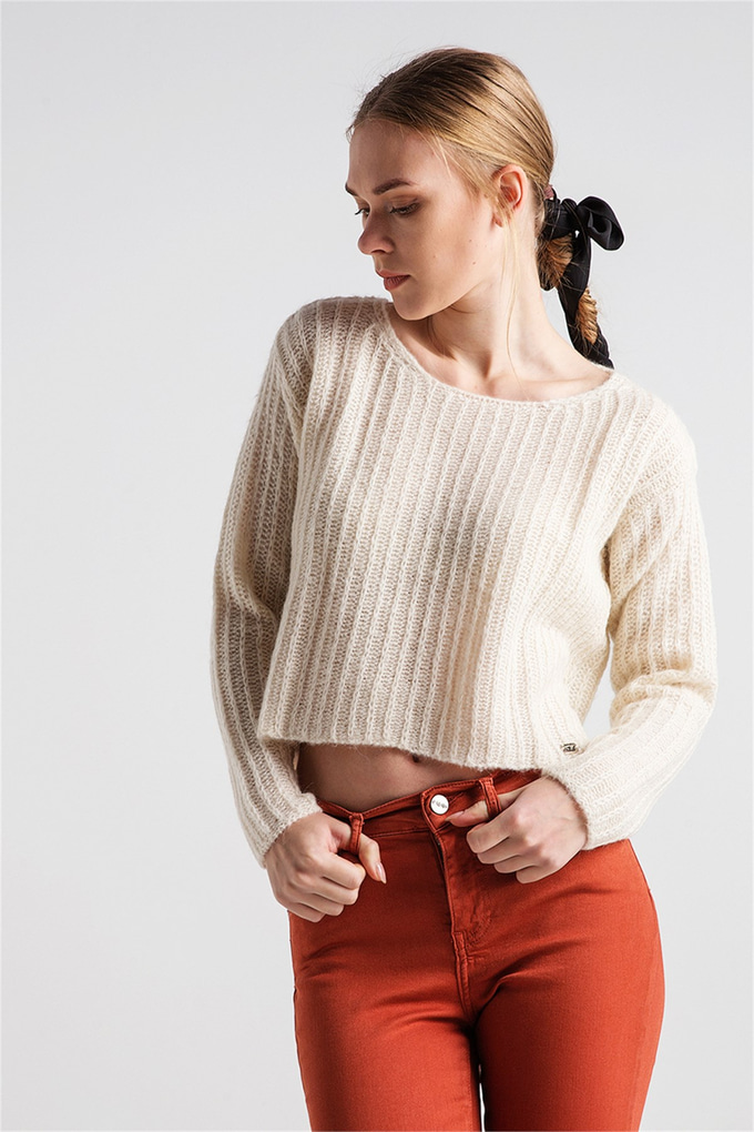 XTSY 839 CREAM RENK SWEATER