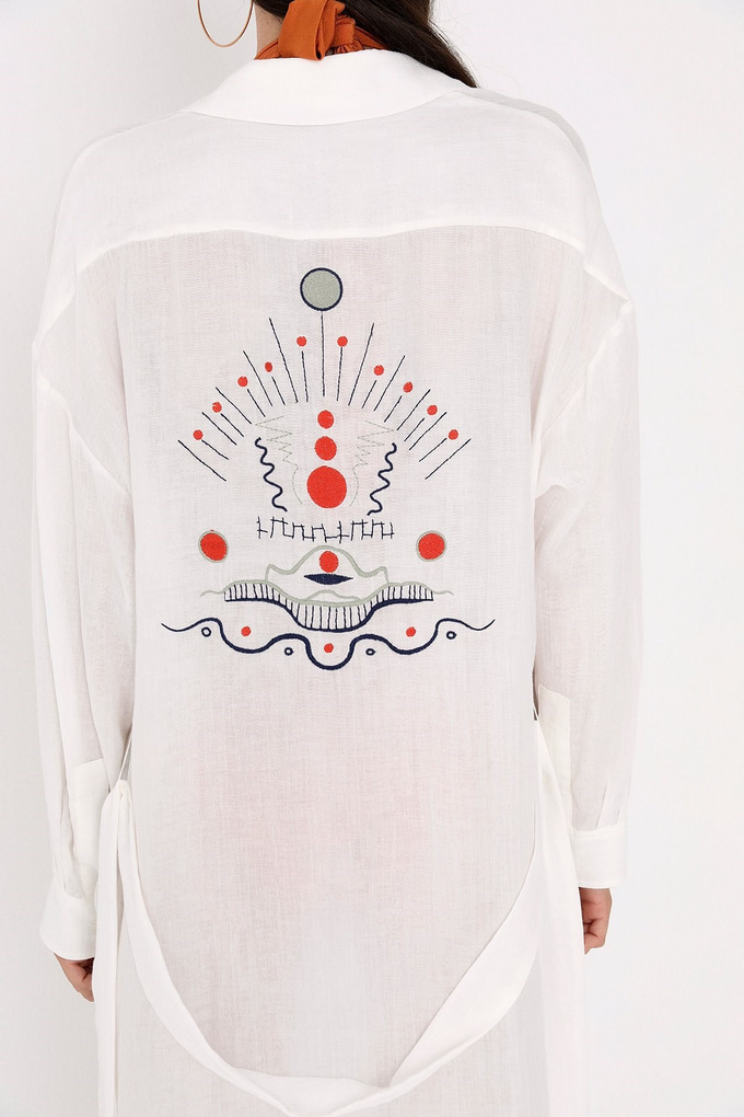 Beyaz Gömlek Elbise