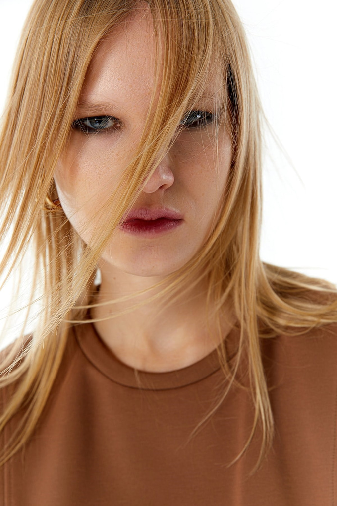 Camel Basic Crop T-Shirt