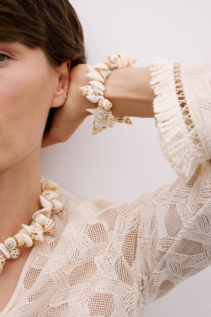 Natural Seashell Bracelet  