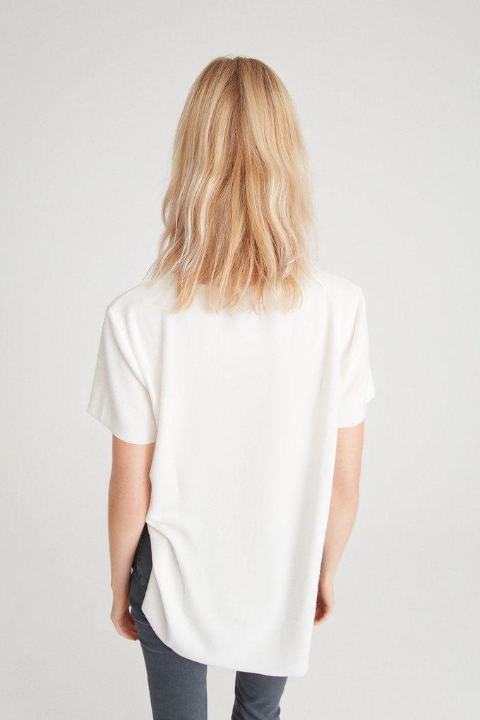 Dökümlü Basic T-Shirt