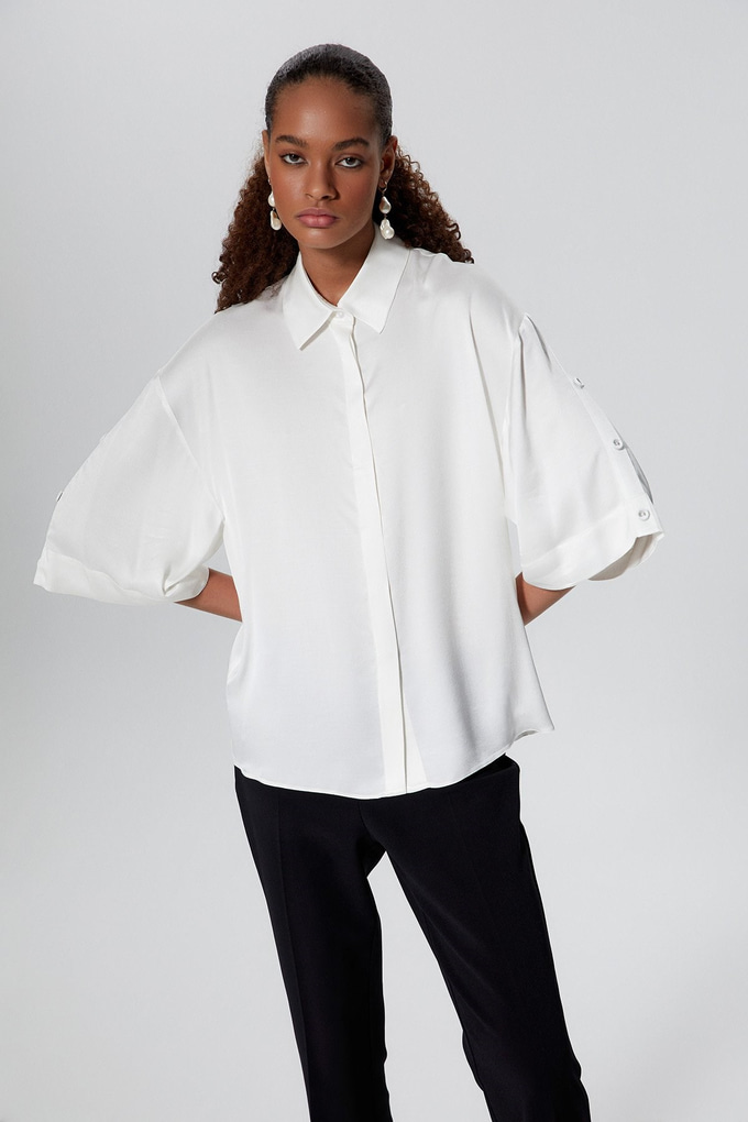 Flowy Satin Shirt
