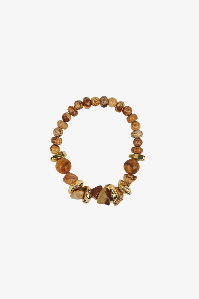 Gold Detaylı Taş Bileklik