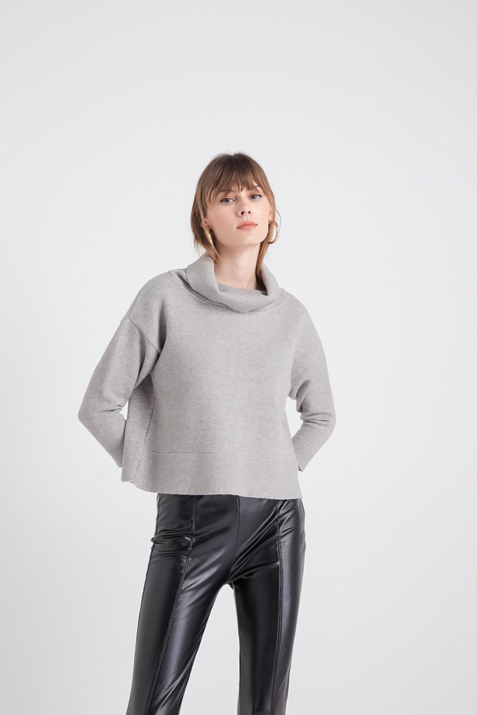 Grimelanj Boğazlı, T Kol Trıko Kazak Grimelanj