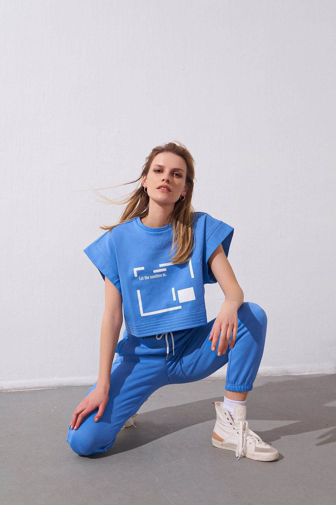 Mavi Jogger Fit Eşofman Pantalon