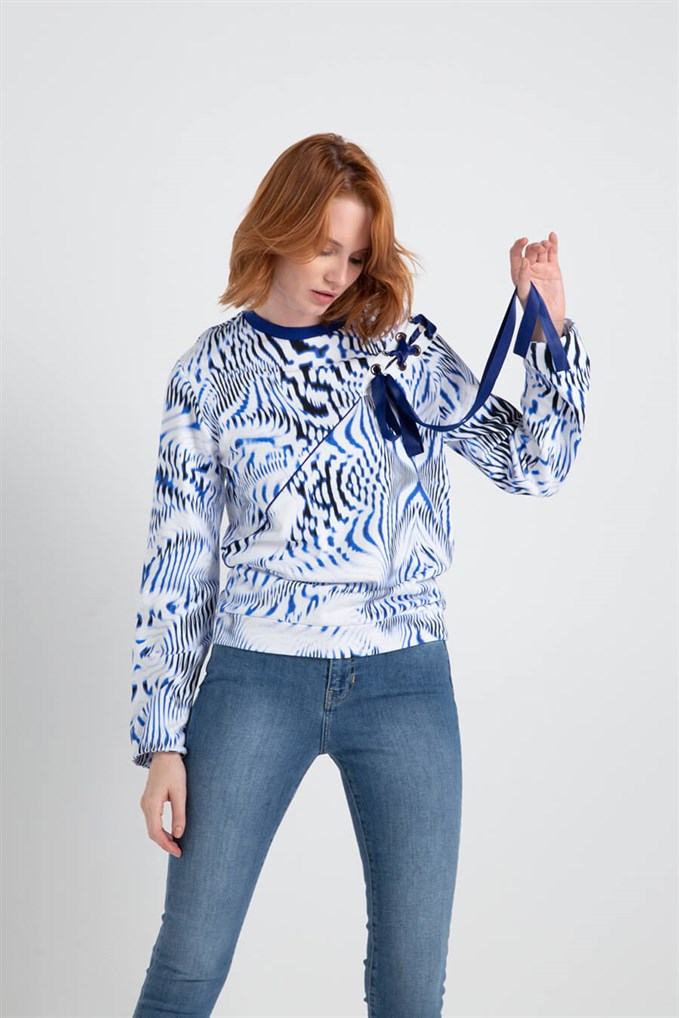 OMUZU BAGCIKLI SWEAT-SHIRT