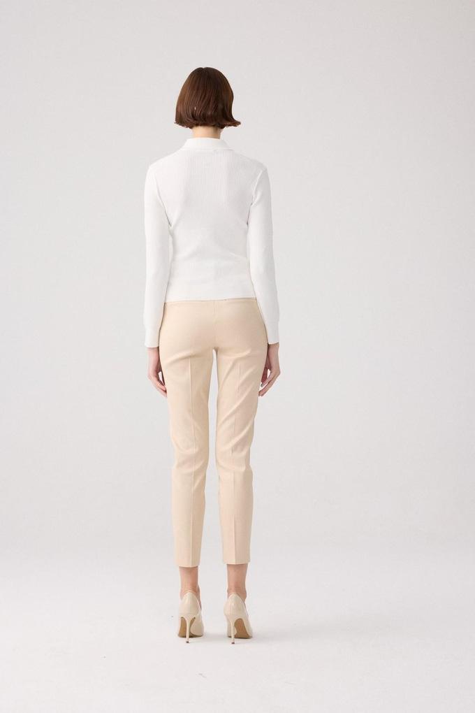 Stone Detail Ecru Blouse