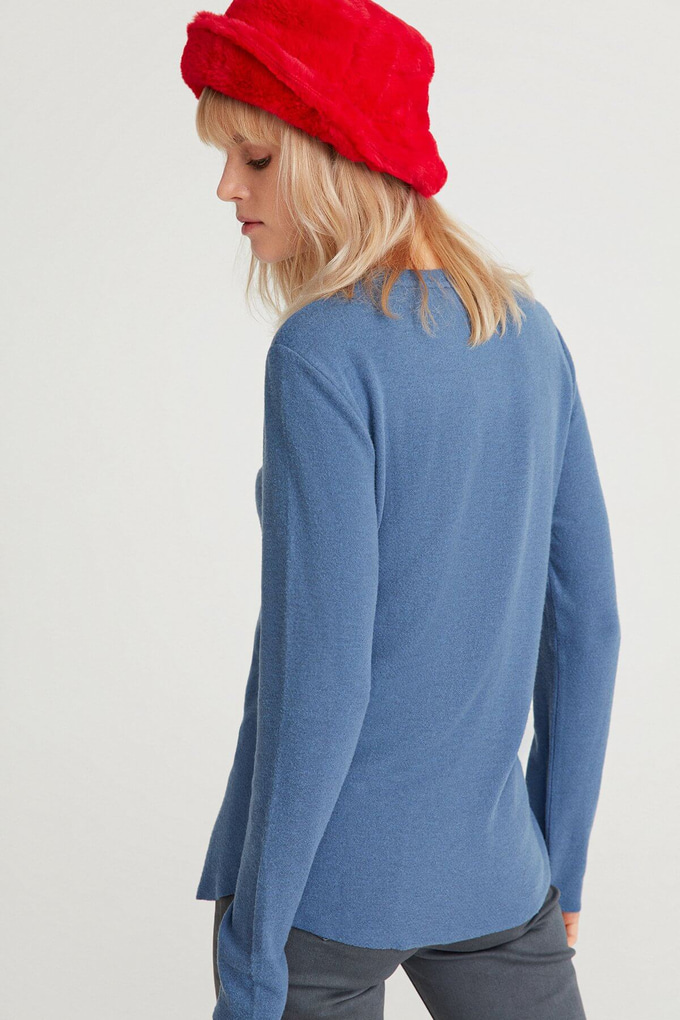 Uzun Kollu Basic Bluz