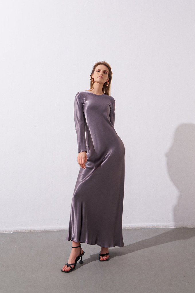 Satin Midi Dress