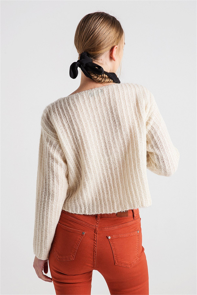 XTSY 839 CREAM RENK SWEATER