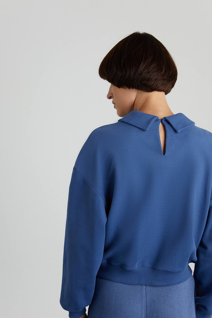 Bebe Yaka İndigo Sweat