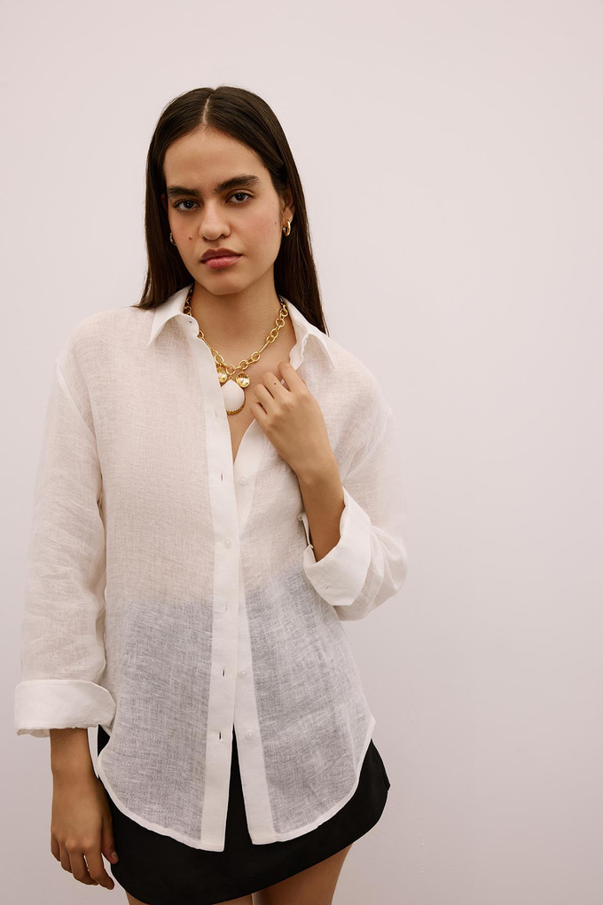 Seashell Detailed Gold Necklace  