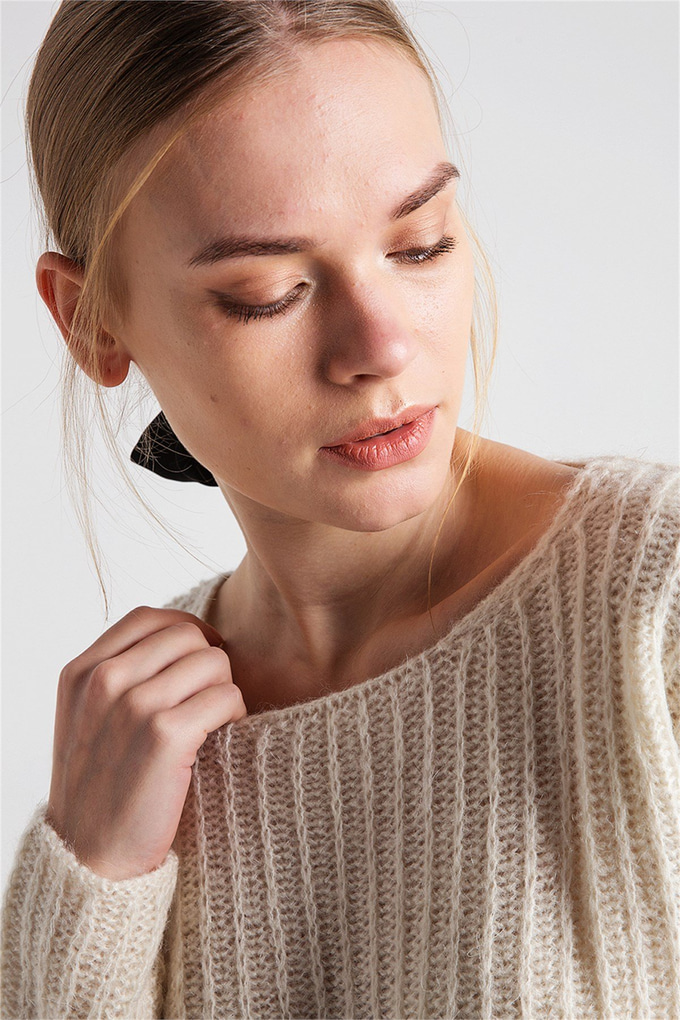 XTSY 839 CREAM RENK SWEATER