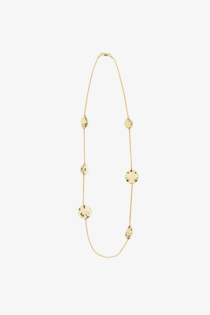Halka Detaylı Gold Kolye