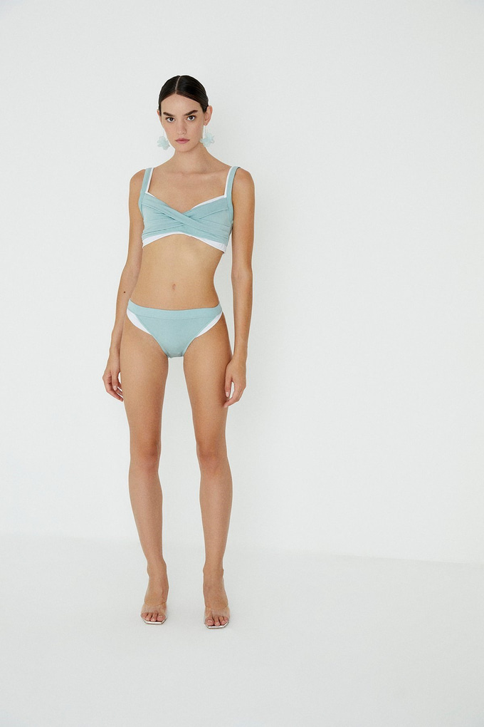 İki Renkli Mint Bikini Altı