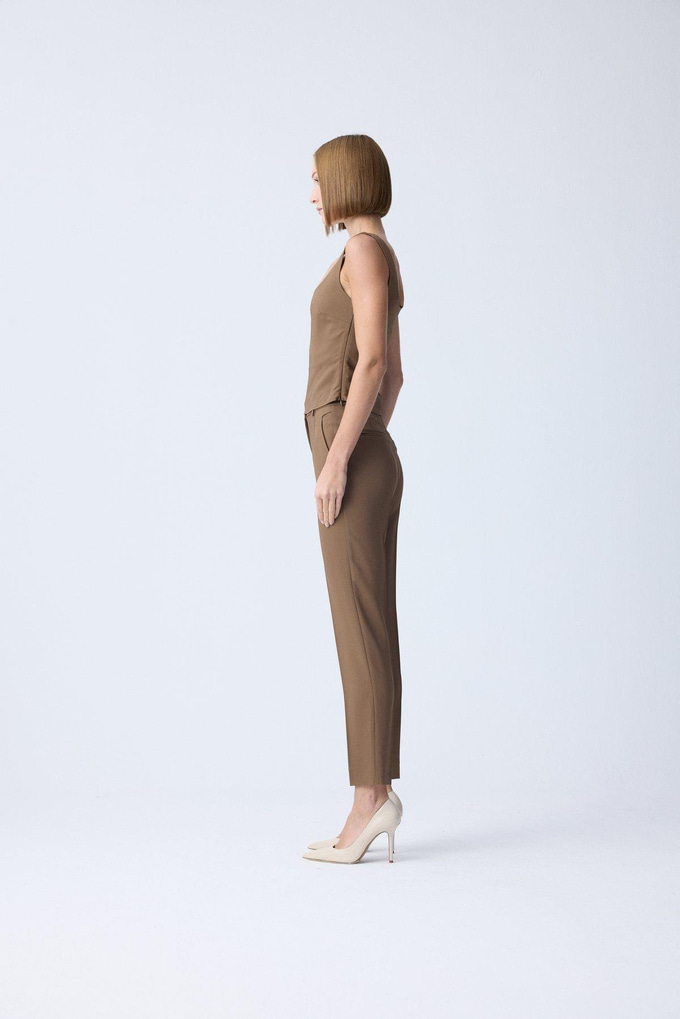 Kare Yaka Dokulu Vizon Bluz