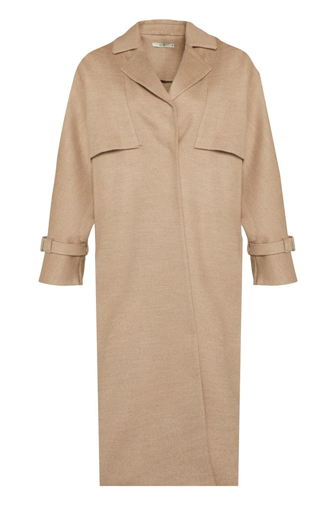 Belt Detail Wool Coat