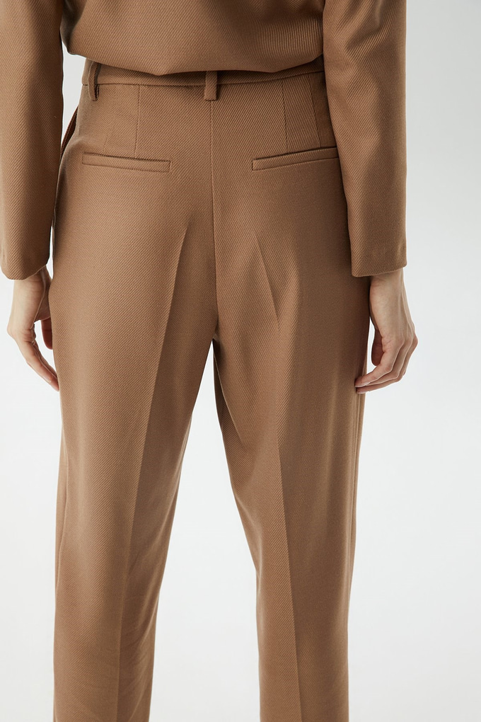 Pensli Yüksek Bel Camel Pantolon