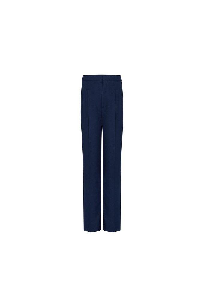 Relaxed Fit Pocket Navy Trousers