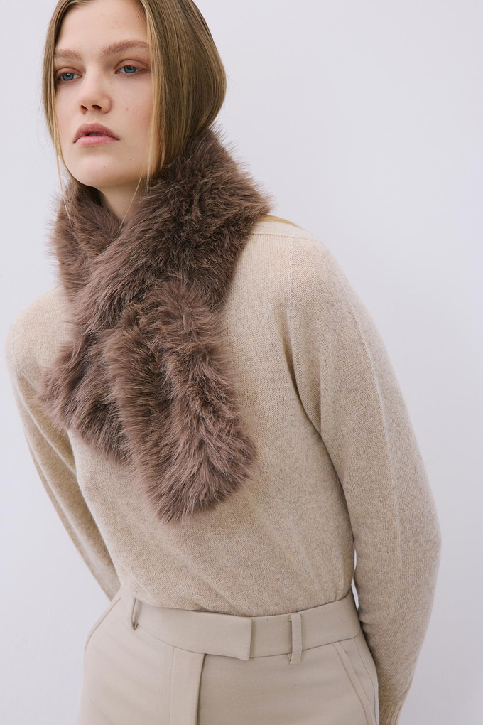 Fluffy Mink Faux Fur Neck Warmer