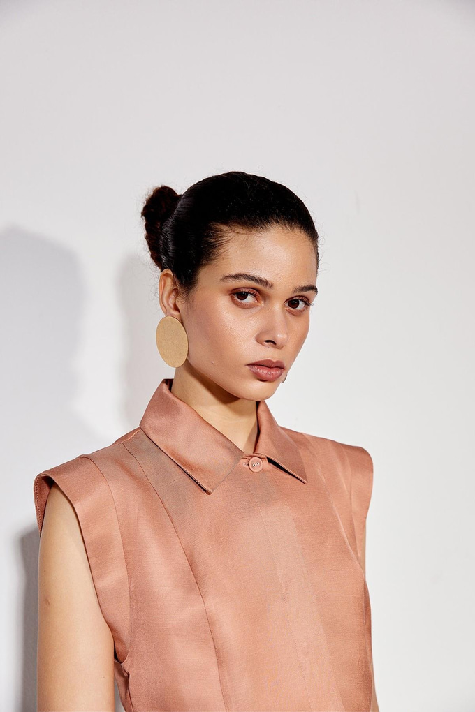 Colared Crop Shirt