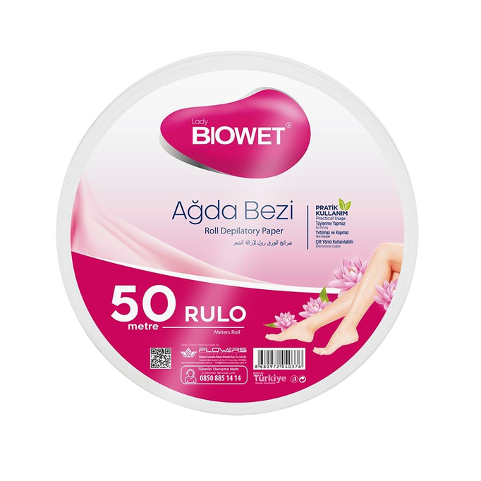 Biowet Ağda Bezi 50 Metre Rulo