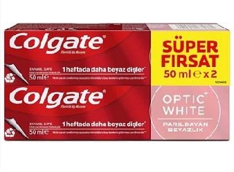 Colgate Diş Macunu 50 ml 1+1 Optik Beyaz