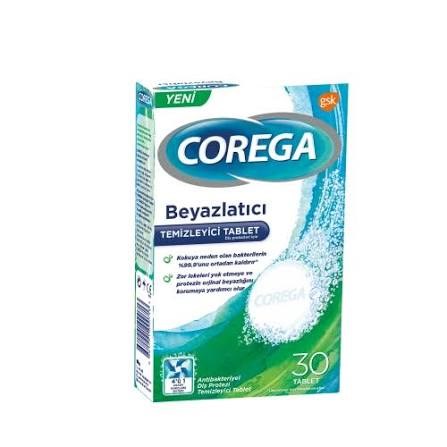 Corega Tablet Tüm Protezler İçin Beyazlatıcı 30'lu