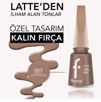 Flormar Latte Oje 007 Velvet Mocha