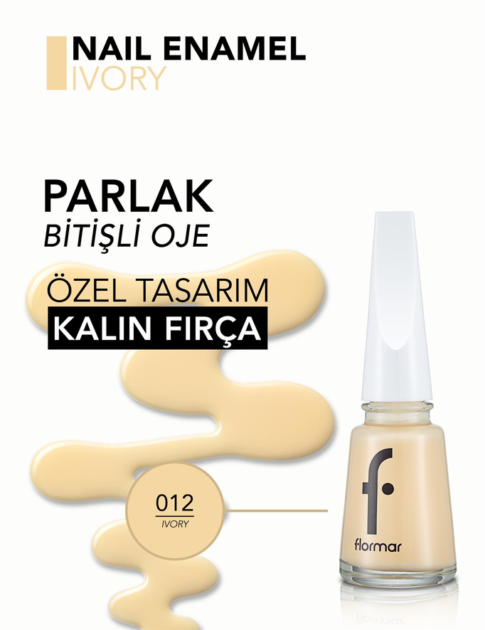 Flormar Oje 012Ivory*378