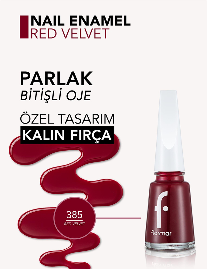 Flormar Oje 385 Red Velvet