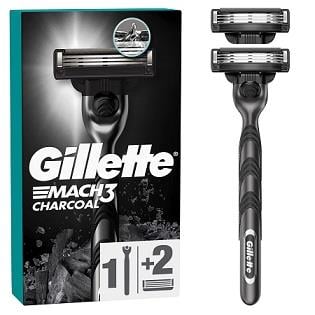 Gillette Mach 3 Makine Charcoal +2 Yedek