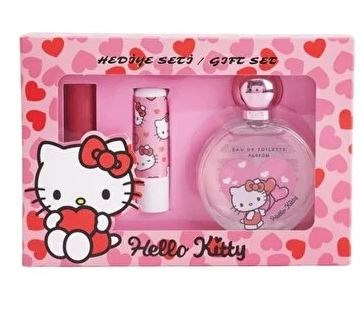 Kiva Disney Çocuk Hediye Seti Edt 50ml+Lıp+Ruj Hello Kıtty