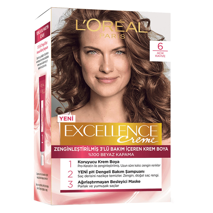 Loreal Paris Excellence Set  Açık Khaverengi 6