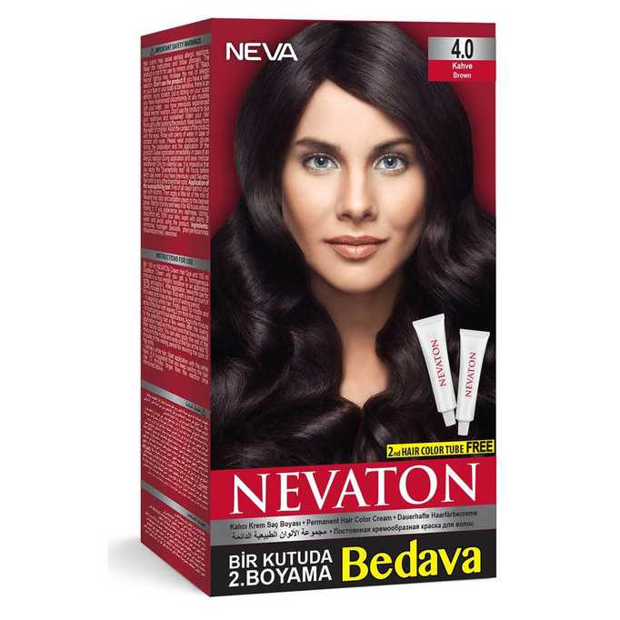 Nevaton Saç Boya Set Kahve 4.0