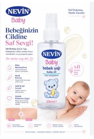 Nevin Baby Yağı 200 Gr 12'Li