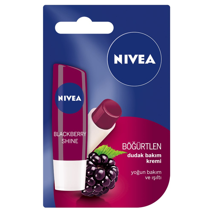 NIVEA LİP CARE SHINE BLACKBERY*24