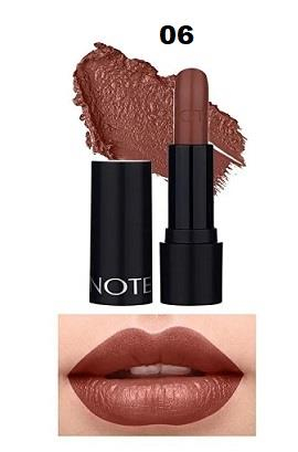 Note Deep Impact Lipstick Ruj 06 Kremsi Dokulu Yarı Parlak Ruj Kahverengi Cinnamon