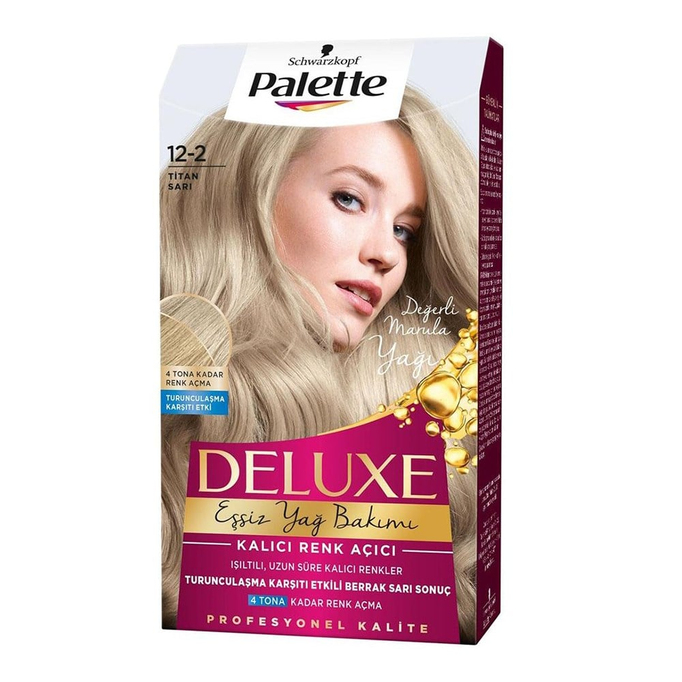 PALETTE SAÇ BOYA SETİ 12-2 TİTAN SARI*6