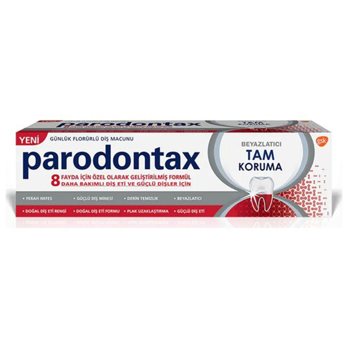 Parodontax Diş Macunu Tam Koruma + Beyazlatıcı 75ml