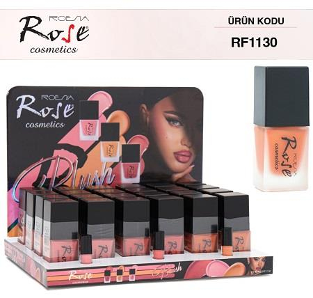 Rose Allık Likit Cam Şişe Rf-1130