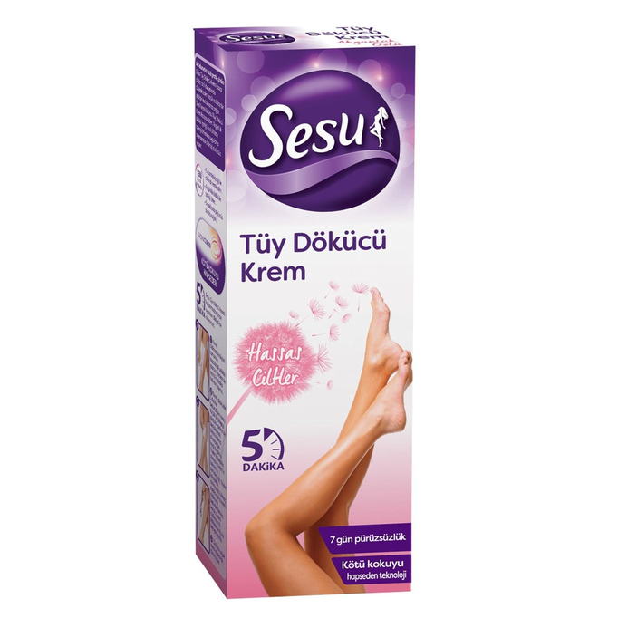 Sesu Tüy Dökücü Krem Sensitive 100ml