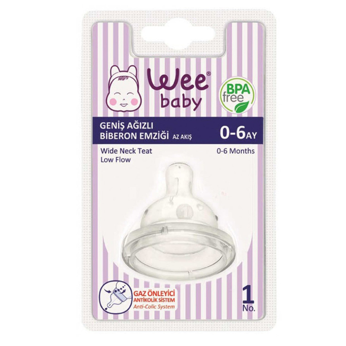 Wee Baby 828 Geniş Ağız Biberon Emziği
