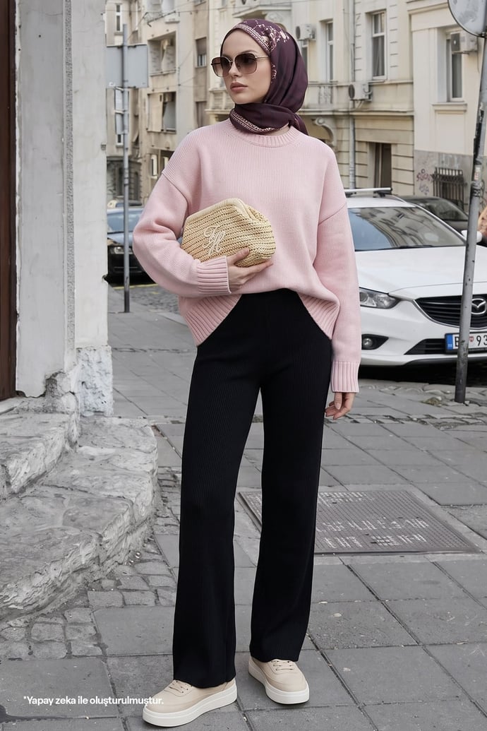 Basic Black Knit Pants