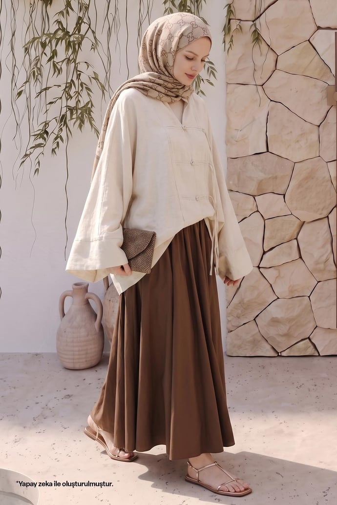 Geniş Kol Taş Kimono