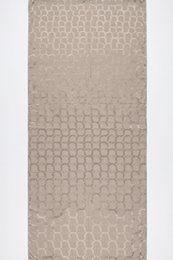 Soft Oval Desenli Taş Jakar Şal
