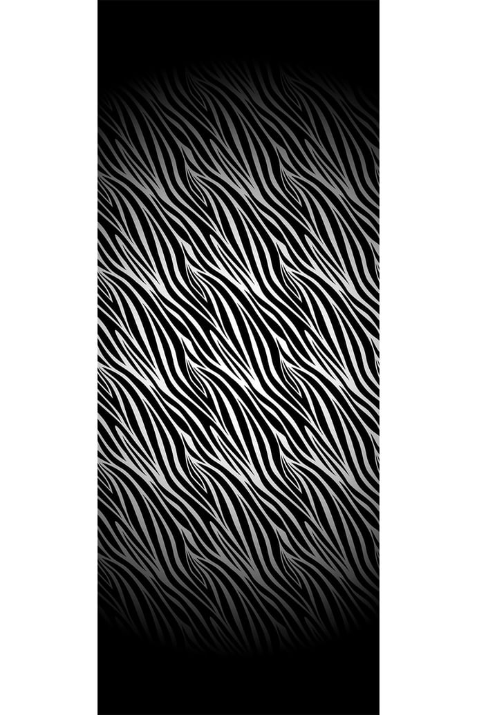 Zebra Desenli Gri Soft Pamuk Şal