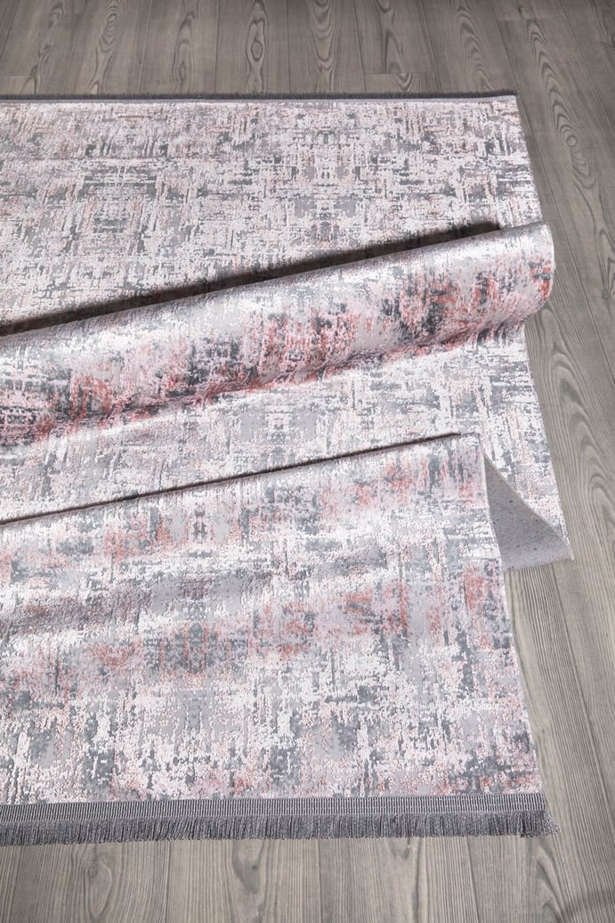 Sade Ev Dekorasyonu İçin Pembe Parlak Halı Modeli