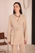 Kemerli Blazer Pantolon Takım - Taş