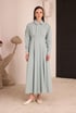 Kylie Belden Oturtmalı Elbise - Mint